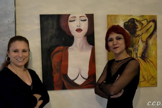 Sanatçılardan 'kadın ve sanat'temalı karma resim sergisi