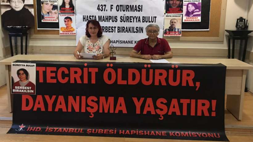 437. F Oturması: Hasta tutsak Süreyya Bulut serbest bırakılsın