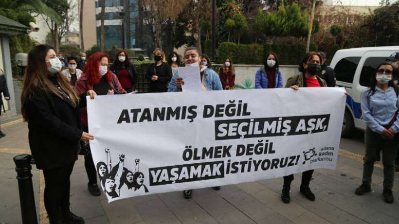 Adana Kadın Platformundan eylem I Erkek adalet değil gerçek adalet istiyoruz