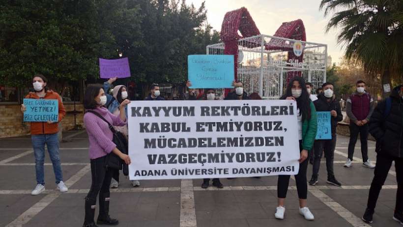 Adana Üniversite Dayanışması: Kayyum rektörleri kabul etmiyoruz
