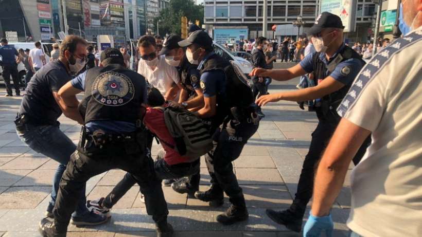Ankara’da Suruç anmasına polis saldırısı; çok sayıda gözaltı var