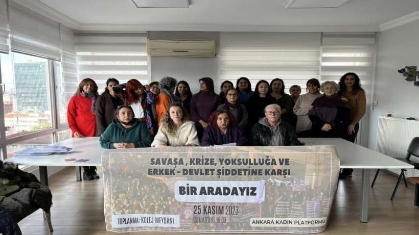 Ankara Kadın Platformu: Savaşa, yoksulluğa ve şiddete karşı bir aradayız