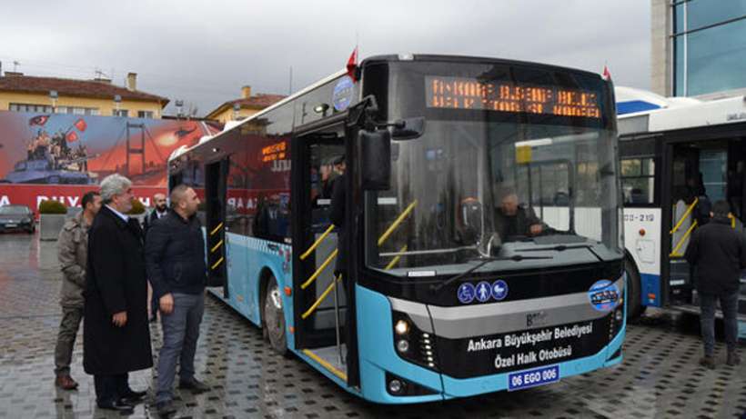 Ankarada otobüs esnafı kontak kapattı