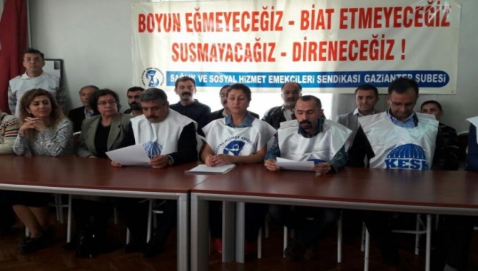 Antep’te SES üyeleri açıklama yaptı: “Mücadelemiz sürecek”