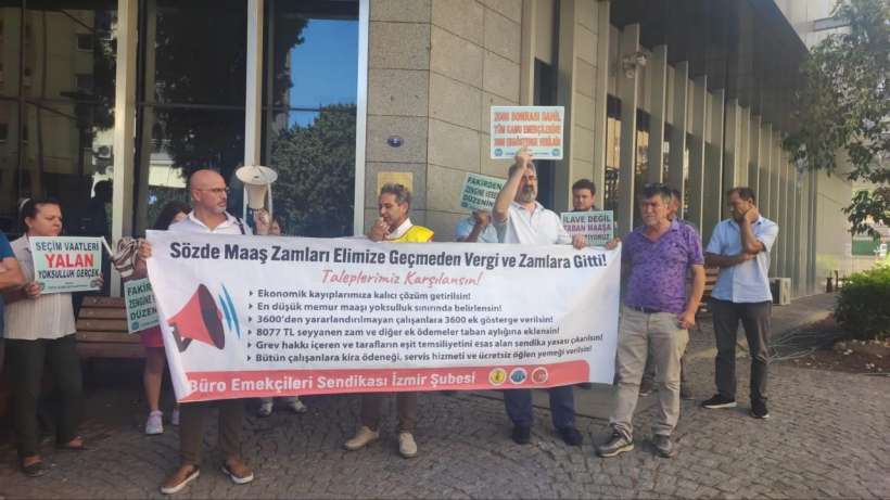 BES İzmir Şubesi: Tüm ek ödemeler taban maaşa eklensin I Eylemlerimiz sürecek!