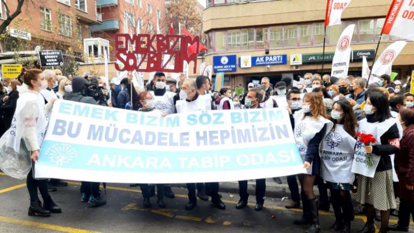 'Beyaz Yürüyüş' Ankara'ya ulaştı: Emek bizim söz bizim