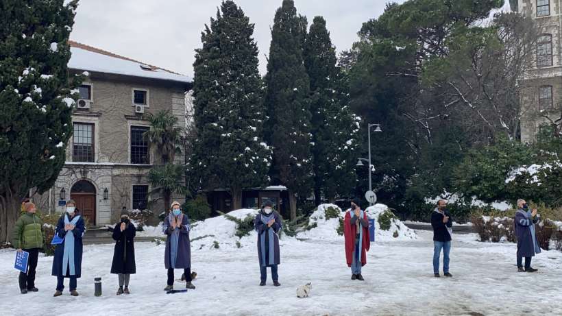 Boğaziçi Üniversitesi’nde akademisyenlerin nöbeti 264. gününde