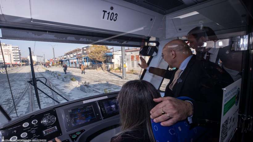 Çiğli Tramvayı’nın ilk test sürüşü 2022 yılının son iş gününde yapıldı