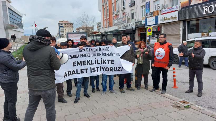 Çiğlide işçilerden EYT düzenlemesine itiraz