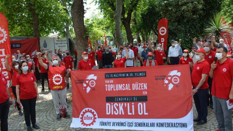 DİSK, 15-16 Haziran direnişini Yoğurtçu Parkında kutladı