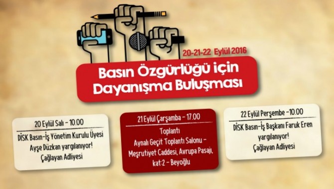 DİSK Basın-İş’ten basın özgürlüğü için dayanışma buluşması