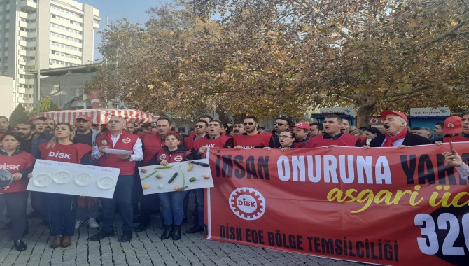 DİSK Ege Temsilcisi: Asgari ücret 3 bin 200 TL olmalı