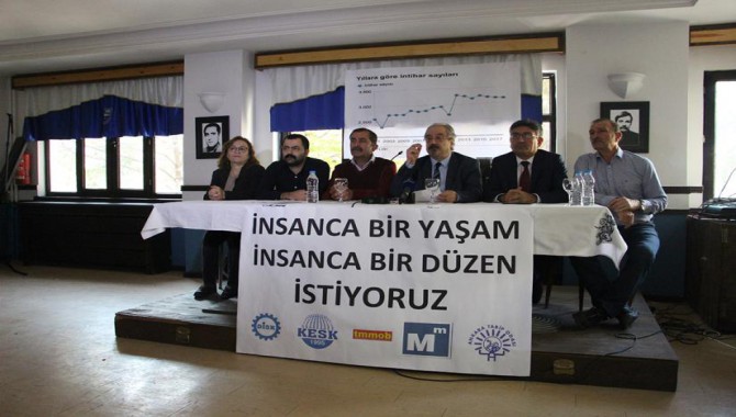 DİSK-KESK-TMMOB-TTB-ASMMMO: insanca bir yaşam insanca bir düzen istiyoruz