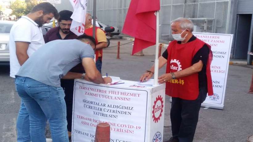 DİSK/Limter-İş Aliağa’daki iş cinayetlerini protesto edip işçileri örgütlenmeye çağırdı