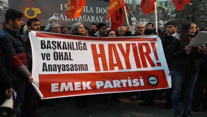 EMEP başkanlık dayatmasını protesto etti