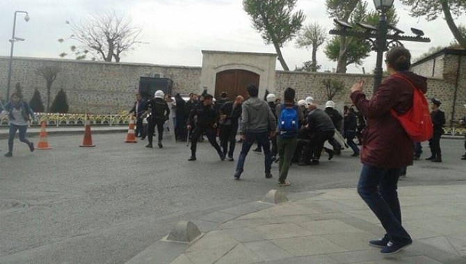 Ensar'ı protesto etmek isteyen ÖDP üyelerine gözaltı