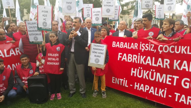 "Entil Endüstri, Hapalki Döküm ve Tarkon Makine işçilerinin mağduriyetine son verilmelidir"