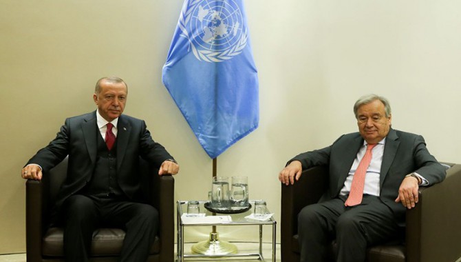 Erdoğan, BM Genel Sekreteri Guterres ile görüştü