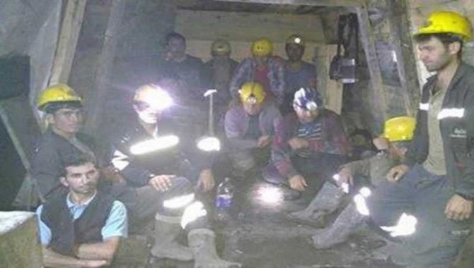 Ermenek'te 35 madenci açlık grevine başladı