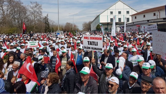 Fabrikaların satışına halk tepki gösterdi