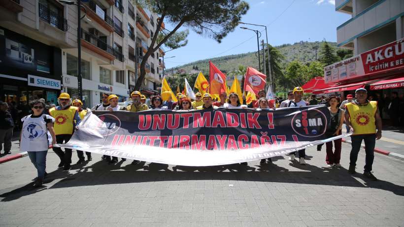 Fotoğraflarla Soma'da 301 madenci anması I Berkcan Zengin