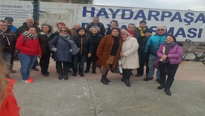 Gar önünde 317. kez “Haydarpaşa Gardır Gar Kalacak, O tren Bu Gara Gelecek”eylemi