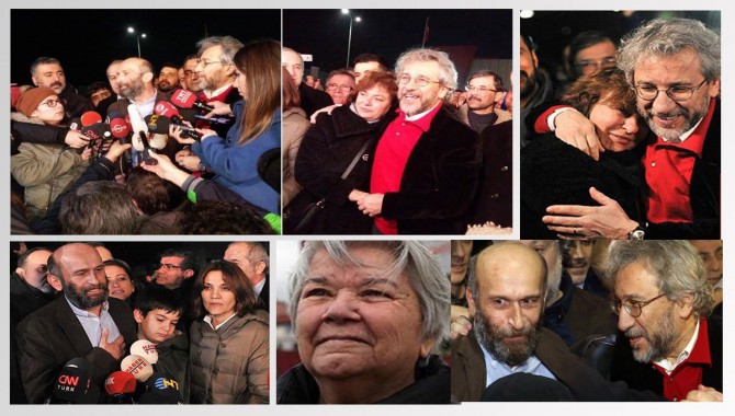 Gazeteciler Dündar ve Gül serbest