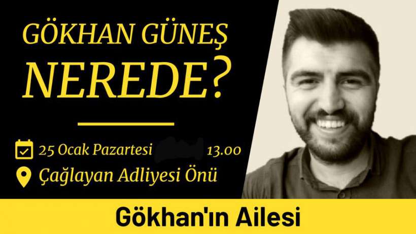 Gökhan Güneşin ailesi İstanbul Adliyesi önünde oturma eylemi yapacak