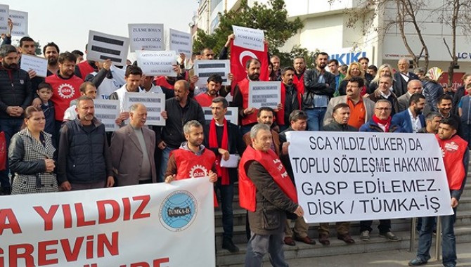 Greve destek etkinliğine izin verilmedi