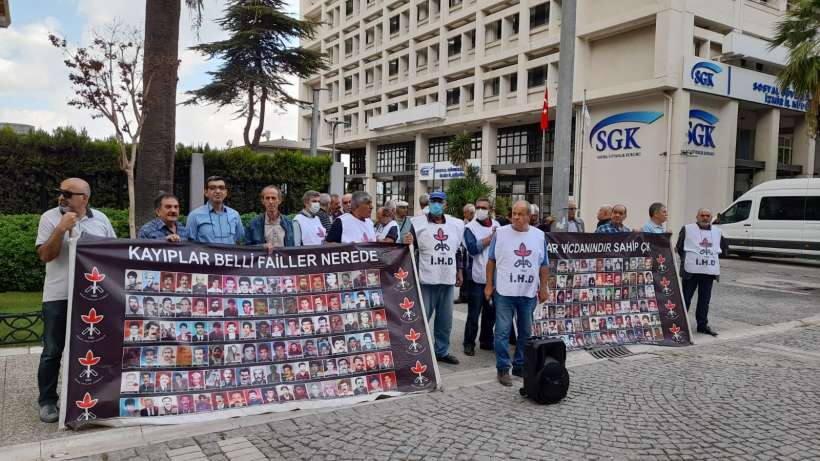 İHD İzmir Şubesi gözaltında kayıplar Ayhan ve Alican Efeoğlu için adalet istedi