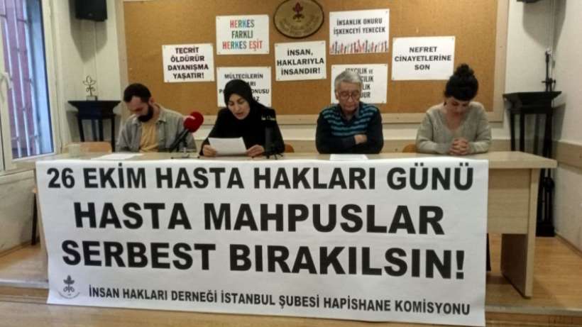 İHDden Hasta Hakları Günü açıklaması: Hasta tutsaklar tahliye edilsin