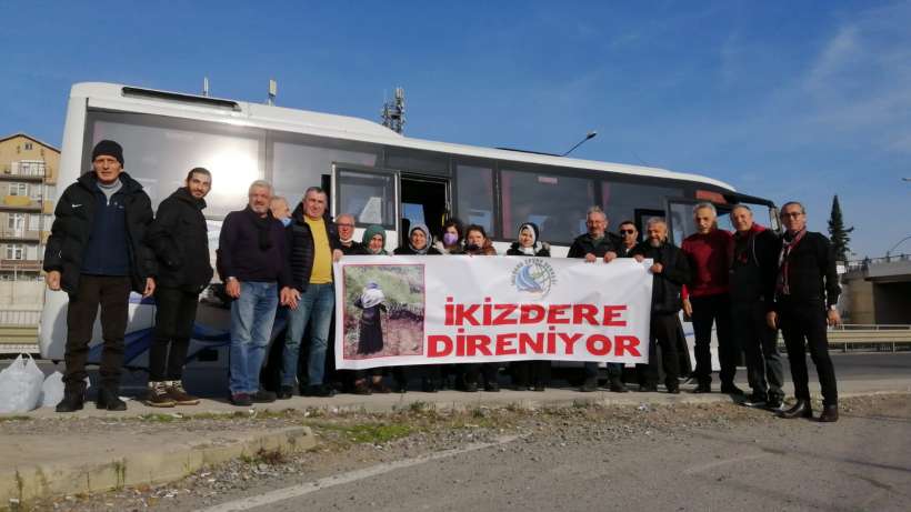 İkizdere direnişçileri Fidanları yeşertmek için İzmir yolunda