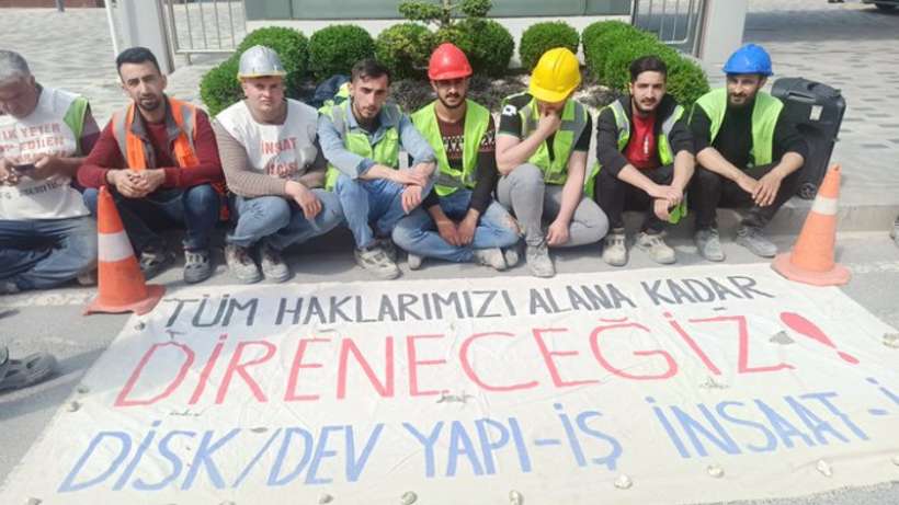 İnşaat işçileri patronun teklifini reddetti: Direniş sürüyor