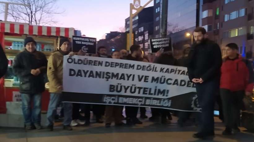 İşçi Emekçi Birliğinin depreme açıklamasına polis müdahale etti: 19 gözaltı var