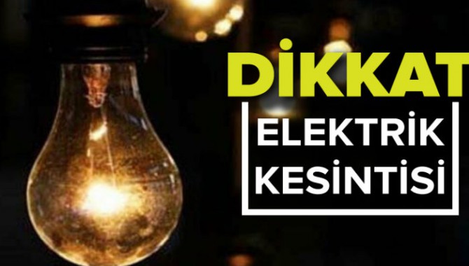 İstanbul'da geniş çaplı elektrik kesintisi yaşanacak...İşte o yerler!