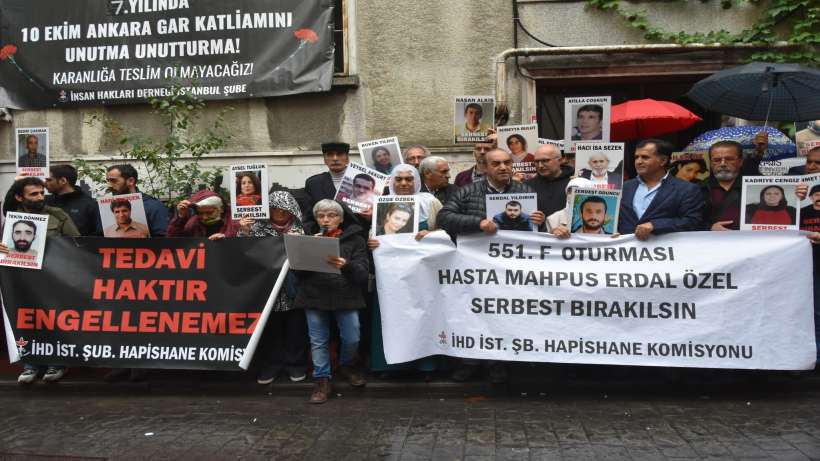 İstanbul'da 'Hasta tutsaklar serbest bırakılsın' çağrısı