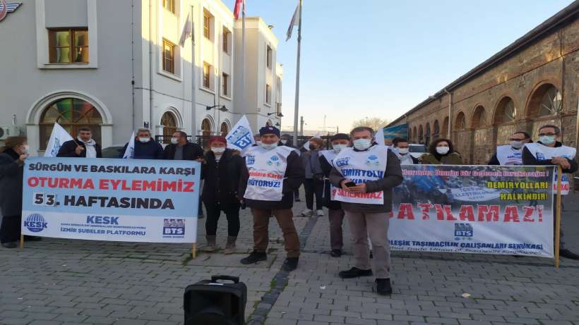 İzmir BTS bir kez taleplerini yineledi I Demiryolları halkındır satılamaz, sürgünlere son