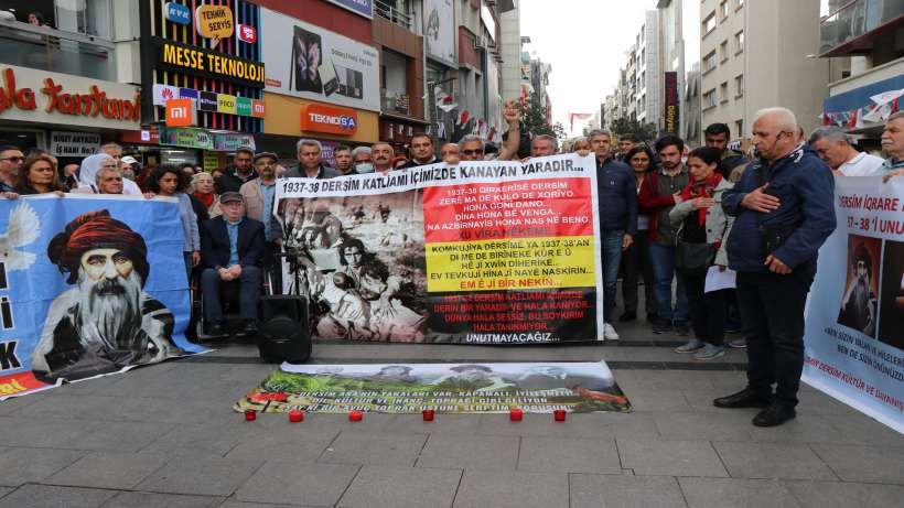 İzmir’de Dersim anması: Hiçbir şeyi unutmadık, affetmedik