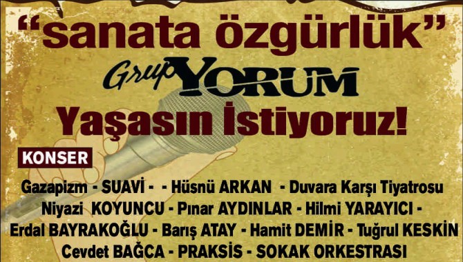 İzmir’de ölüm orucunda olan Grup Yorum üyeleri için dayanışma konseri düzenleniyor