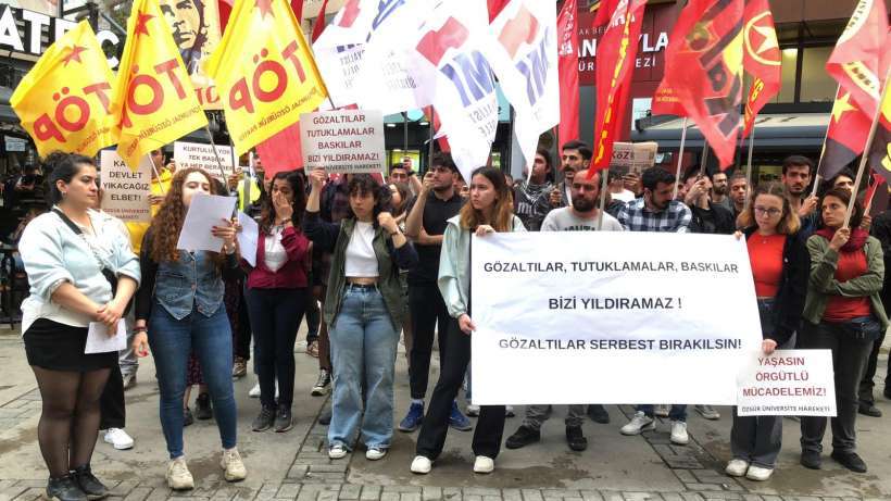 İzmirde 1 Mayıs gözaltılarına tepki