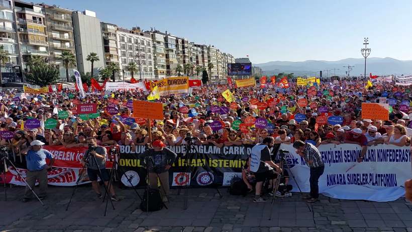 İzmirde ÇEDES projesine karşı miting: Laik eğitim, laik yaşam, eşit yurttaşlık’