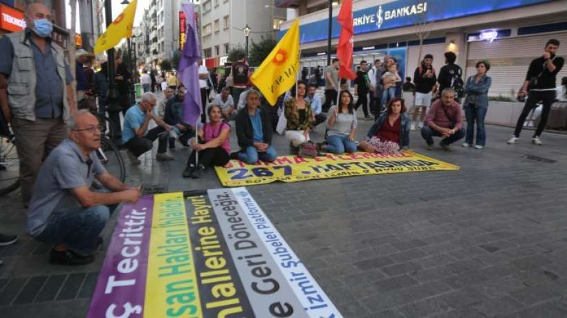 İzmirde KHK eylemi 267nci haftasında