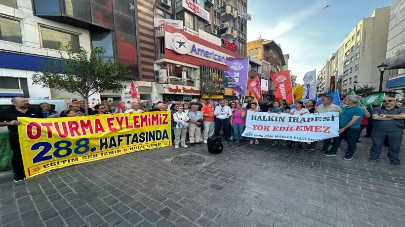 İzmirde KHK eylemi 288inci haftasında