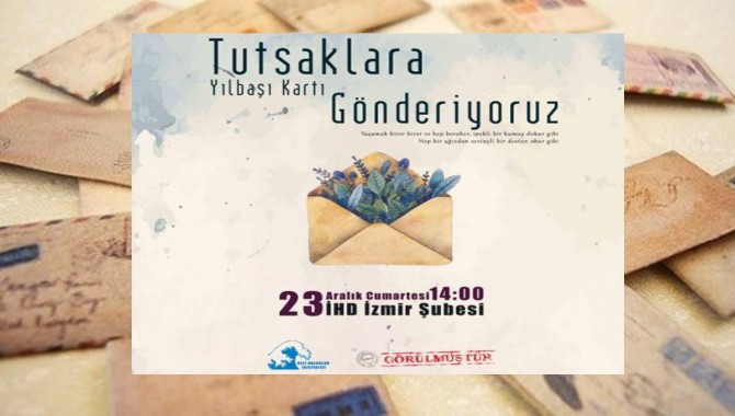 İzmir'de, 'Tutsaklara Yılbaşı Kartı Gönderiyoruz' etkinliği