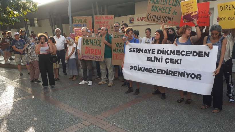 İzmirden Dikmeceye destek I Akbelen, Dikmece, Cudide kıyıma son