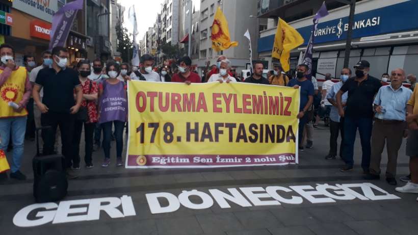 Kamu emekçileri 178. hafta eylemlerinde barınma hakkına dikkat çekti