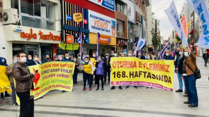 Karşıyakada 168. eylem: Gücümüzü mücadeleden alıyoruz