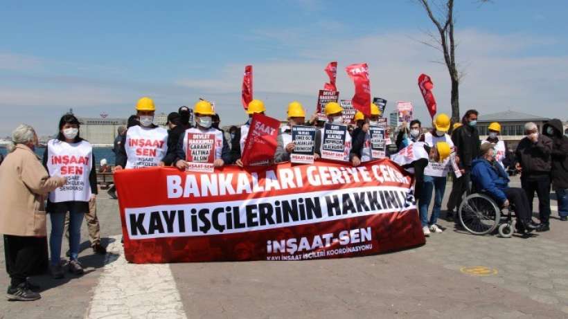 Kayı işçileri 2 buçuk yıldır verilmeyen maaşlarını istedi