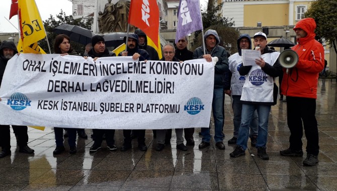 KESK İstanbul Şubeler Platformu:OHAL İnceleme Komisyonu lağvedilmelidir