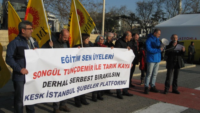 KESK İstanbul Şubeler Platformu: Tunçdemir ve Kaya derhal serbest bırakılsın